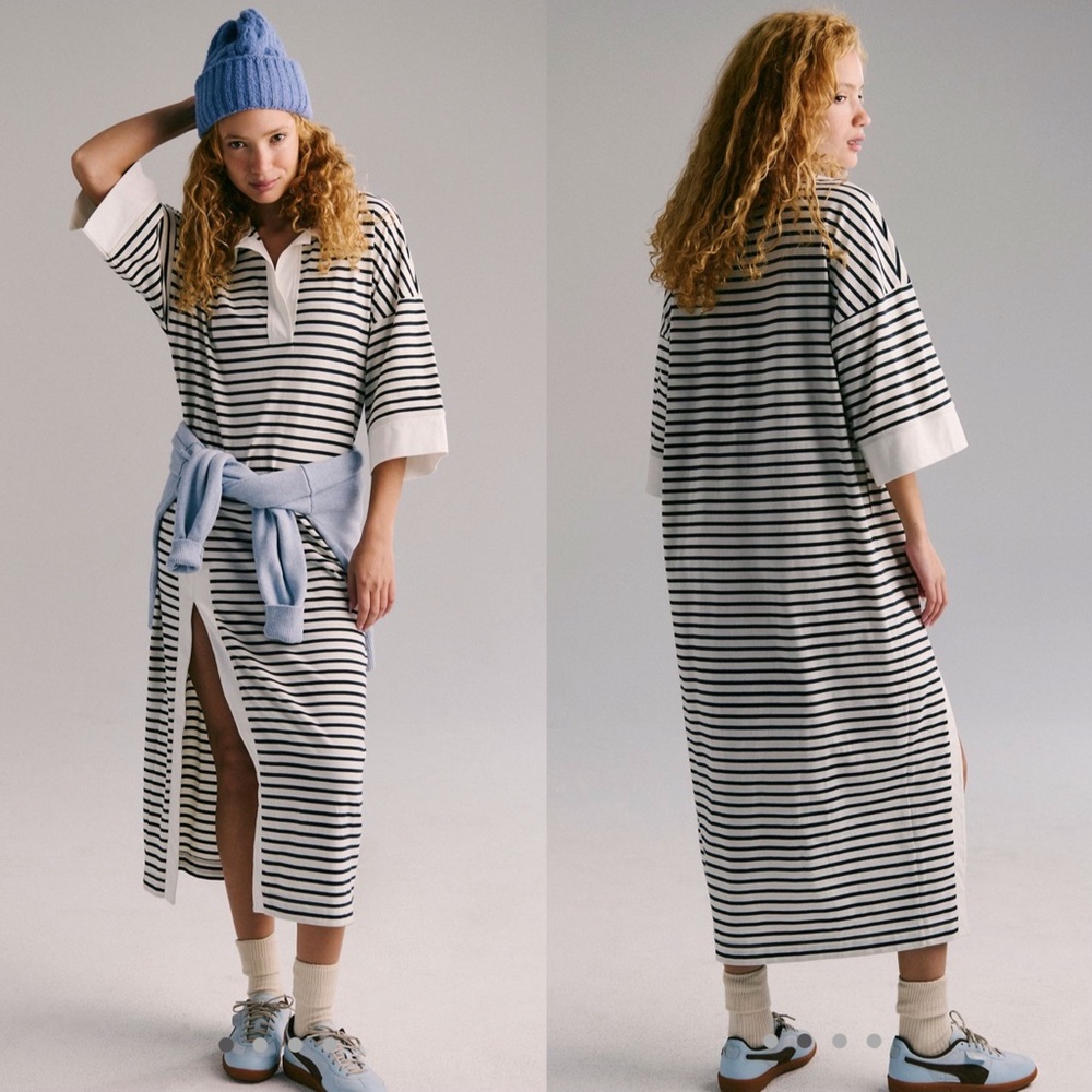 Free people Jaskon Rugby Midi Dress